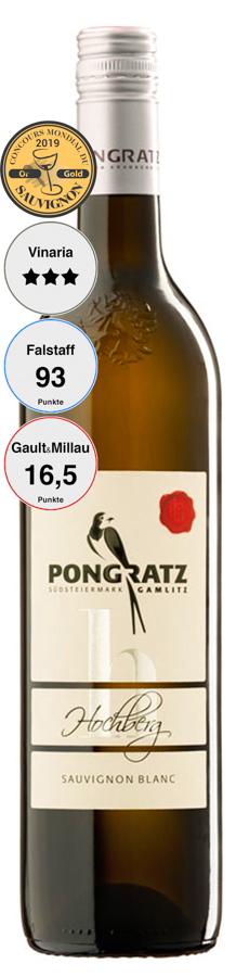 Sauvignon blanc Hochberg 2015, 0,75 l Flasche